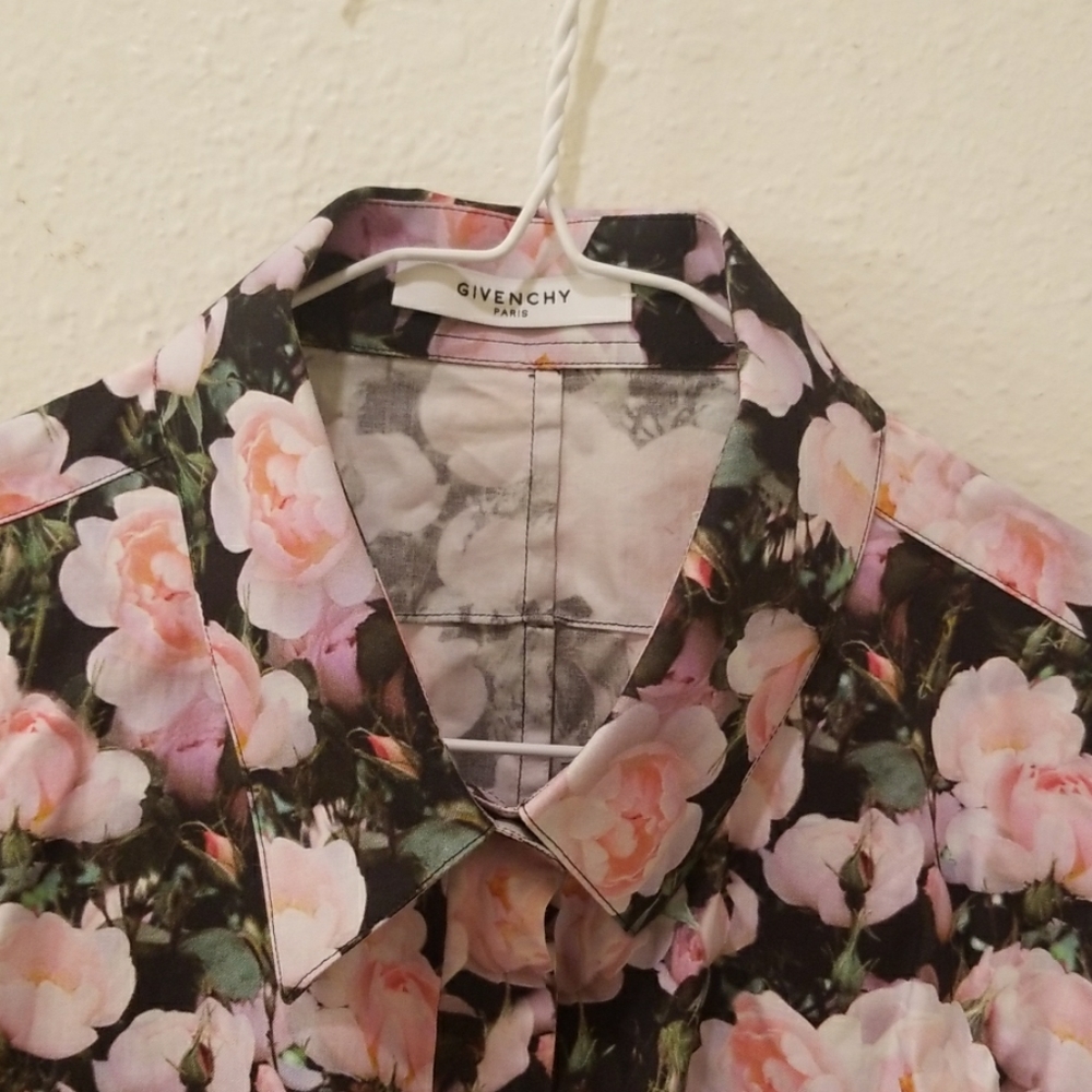 Givenchy floral button up blouse